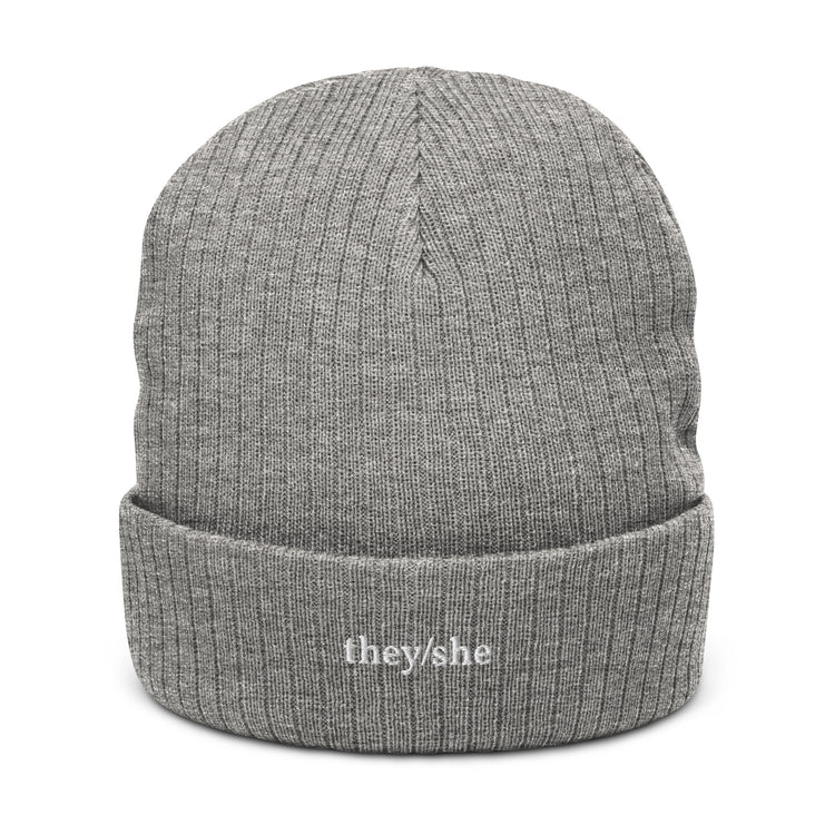 Pronoun Beanie they/she