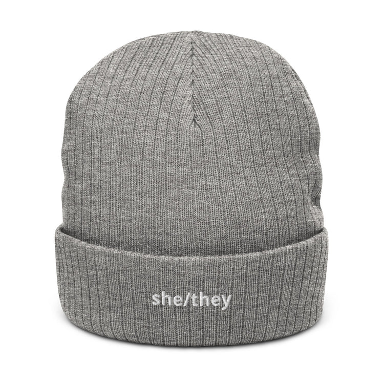 Pronoun Beanie she/they