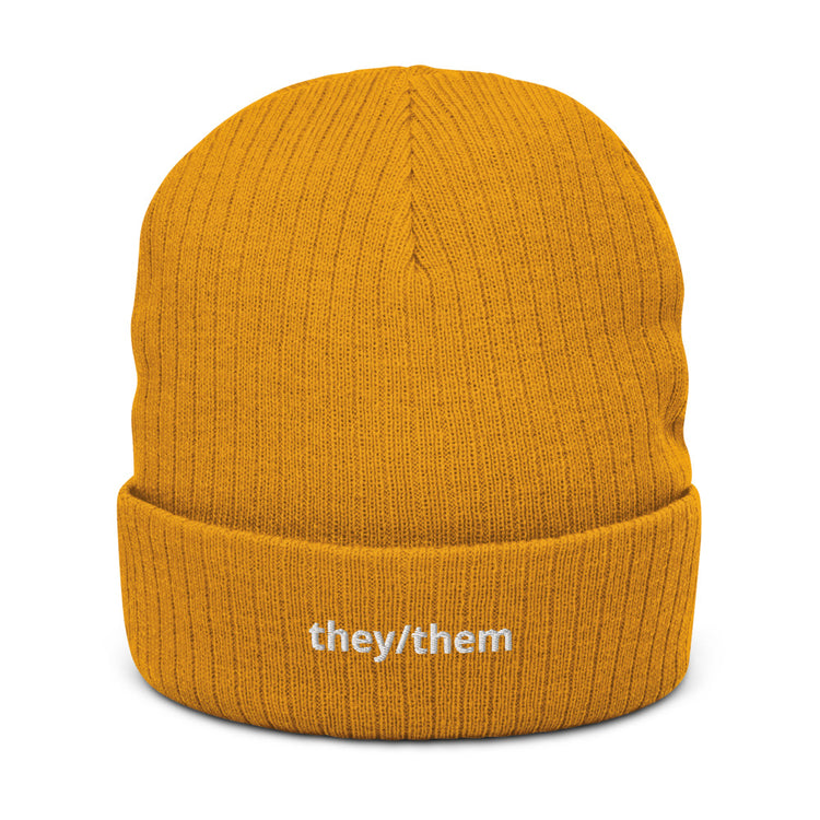 Pronoun Beanie they/them